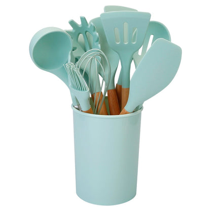 VierraSol | Set de Utensilios de Cocina de Silicona de 11 Piezas