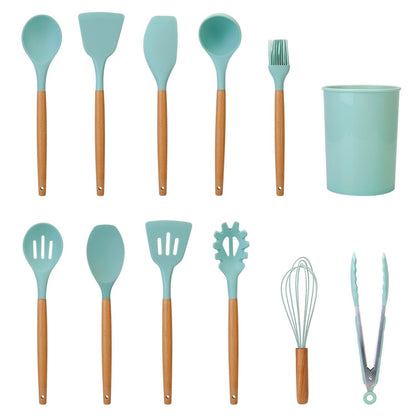 VierraSol | Set de Utensilios de Cocina de Silicona de 11 Piezas