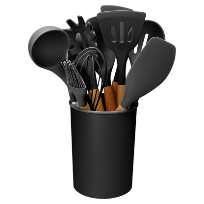 VierraSol | Set de Utensilios de Cocina de Silicona de 11 Piezas