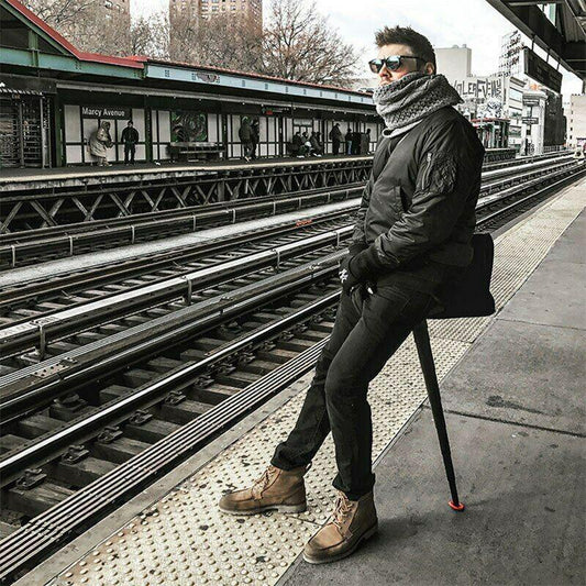 VierraSol | Silla Mini Plegable Portátil para Hacer Cola al Aire Libre etc.