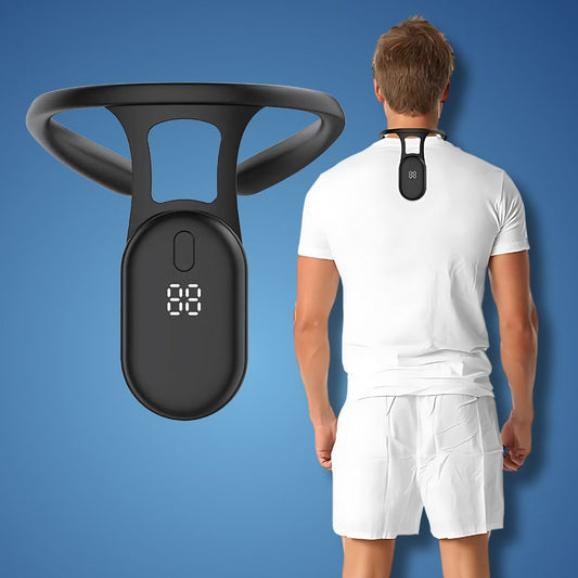VierraSol | Soporte de Traction para la Columna Cervical para la Corrección de la Postura | Corrector de Postura Ajustable para Cuello y Espalda | Alineación y Alivio de la Columna | Retroalimentación en Tiempo Real