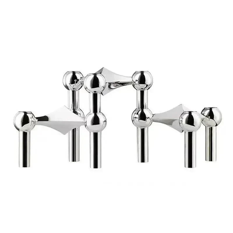 VierraSol | Soporte de Vela Modular de Metal Molecular