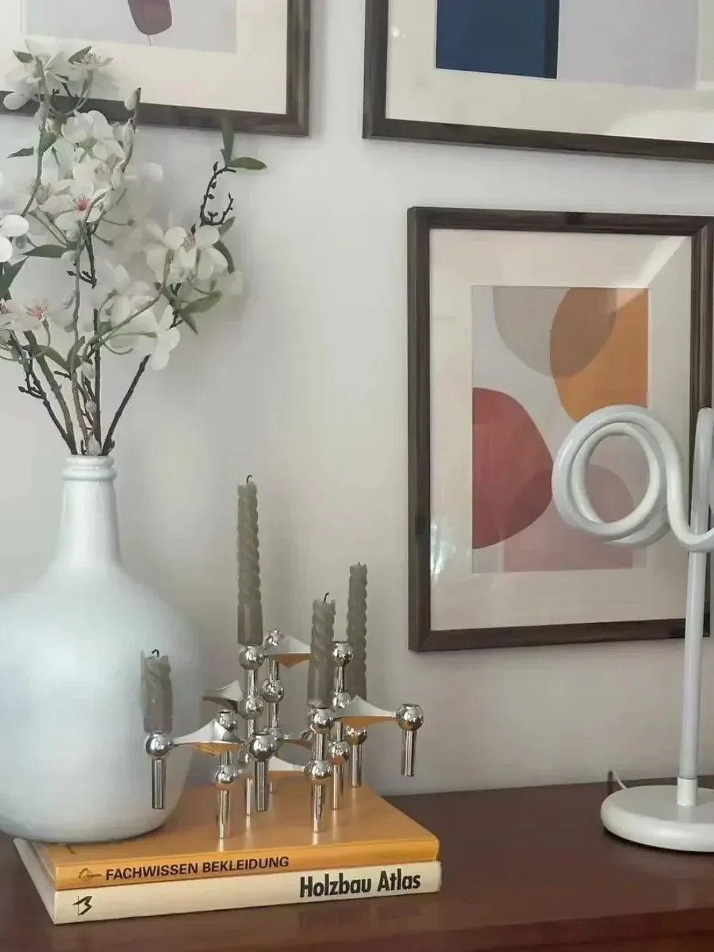 VierraSol | Soporte de Vela Modular de Metal Molecular