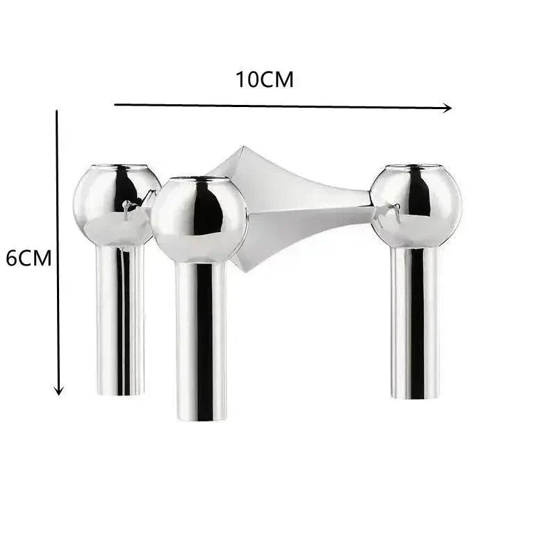 VierraSol | Soporte de Vela Modular de Metal Molecular
