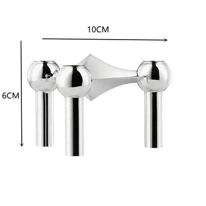 VierraSol | Soporte de Vela Modular de Metal Molecular
