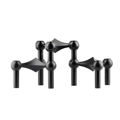 VierraSol | Soporte de Vela Modular de Metal Molecular