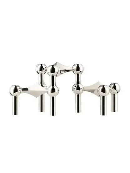 VierraSol | Soporte de Vela Modular de Metal Molecular