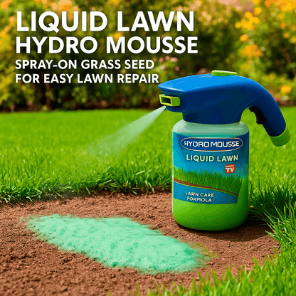 VierraSol | Spray de Semilla de Césped Hidro Mousse Líquido | Aplicación Fácil para Céspedes Parcheados y Áreas de Alto Tráfico