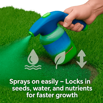 VierraSol | Spray de Semilla de Césped Hidro Mousse Líquido | Aplicación Fácil para Céspedes Parcheados y Áreas de Alto Tráfico
