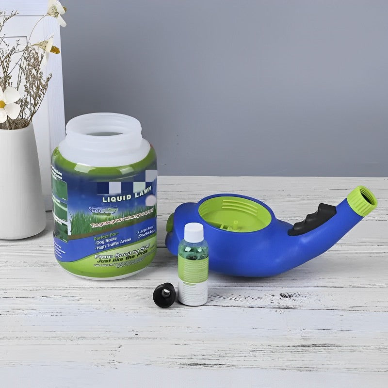 VierraSol | Spray de Semilla de Césped Hidro Mousse Líquido | Aplicación Fácil para Céspedes Parcheados y Áreas de Alto Tráfico