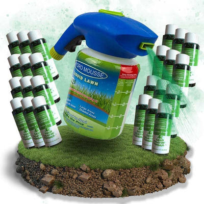 VierraSol | Spray de Semilla de Césped Hidro Mousse Líquido | Aplicación Fácil para Céspedes Parcheados y Áreas de Alto Tráfico