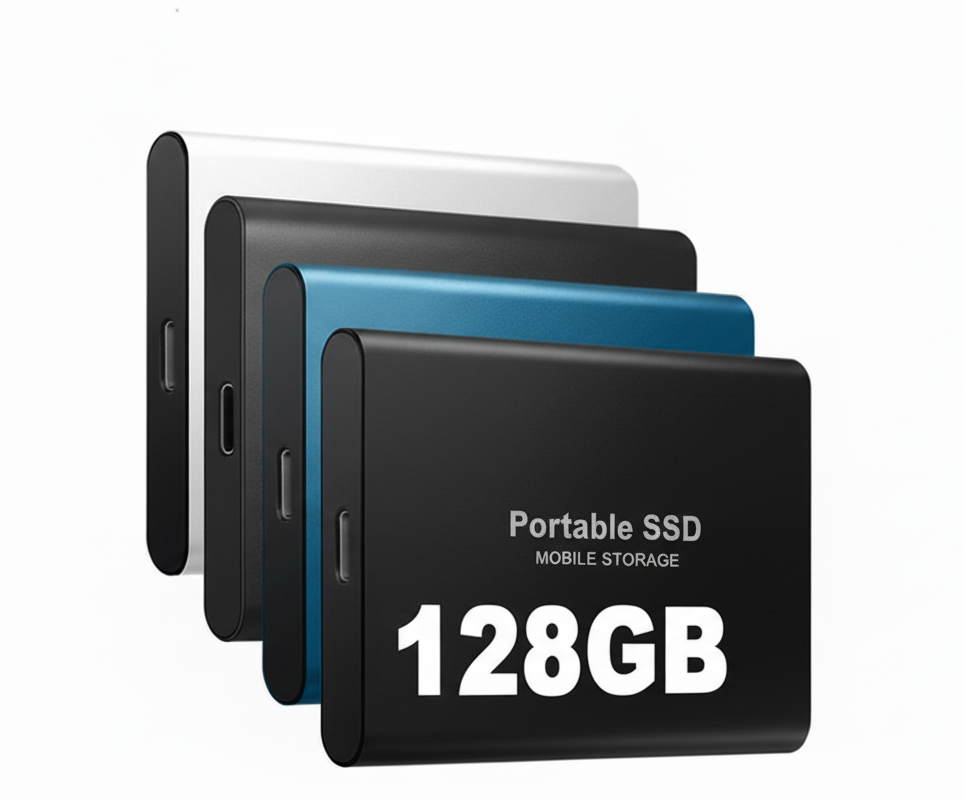 VierraSol | SSD Externo Portátil | Almacenamiento Rápido USB 3.1 Tipo C | Hasta 128GB