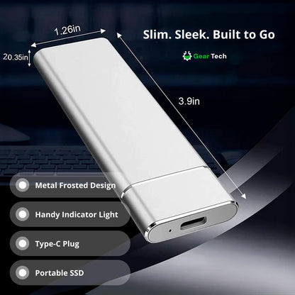 VierraSol | SSD Portátil para Almacenamiento Grande – Disco Duro Externo de 5TB con Velocidad de Transferencia Rápida
