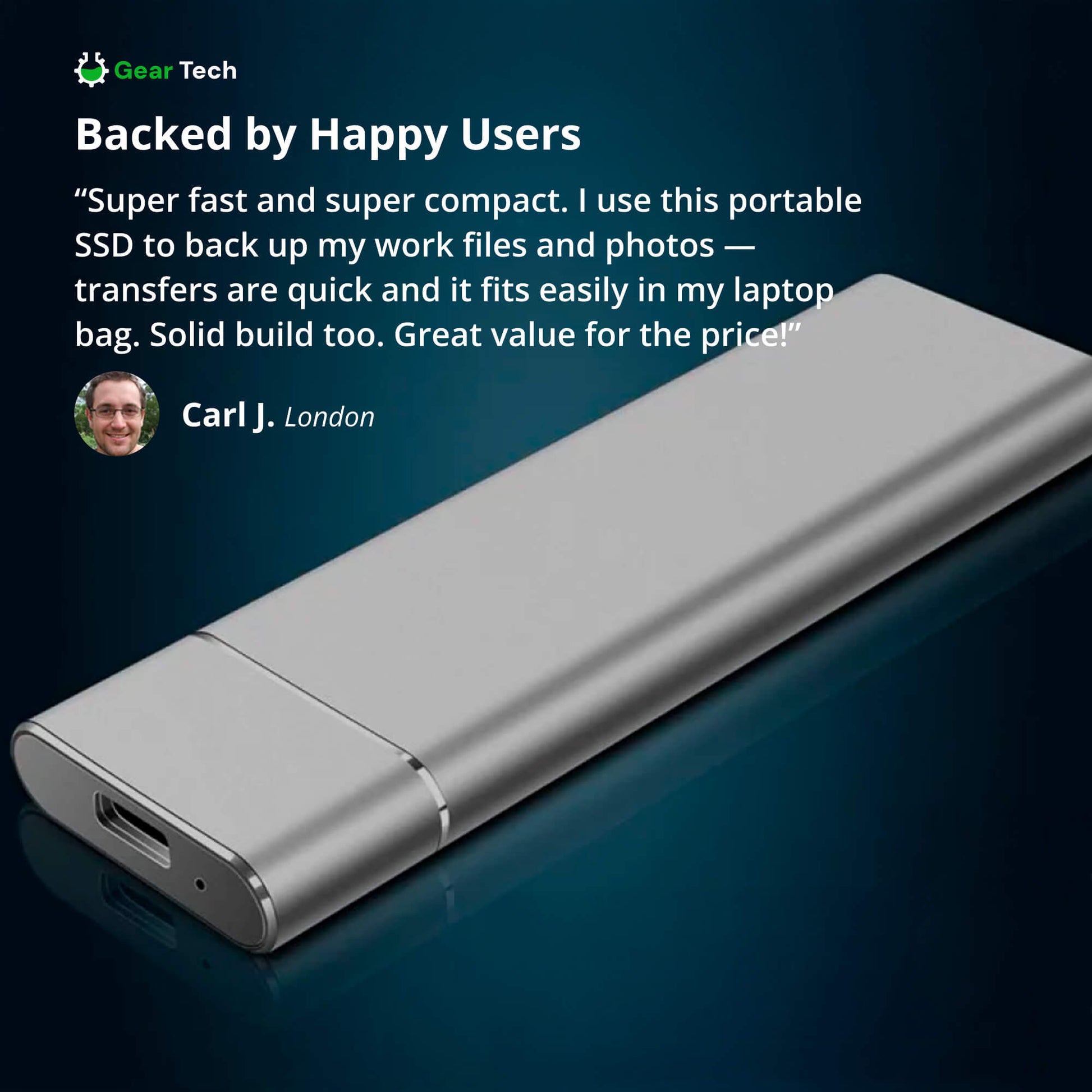 VierraSol | SSD Portátil para Almacenamiento Grande – Disco Duro Externo de 5TB con Velocidad de Transferencia Rápida