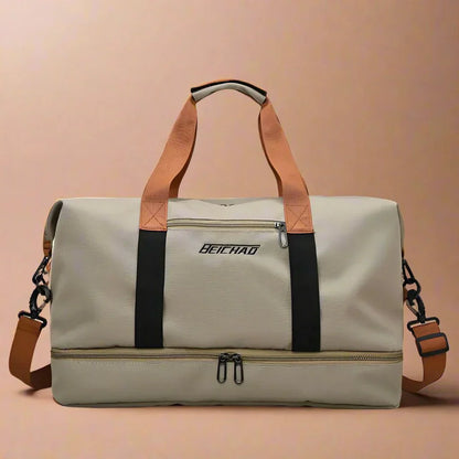 VierraSol | STRIDEGEAR – Bolsa de Deporte Impermeable con Compartimento para Zapatos y Separador Seco-Húmedo