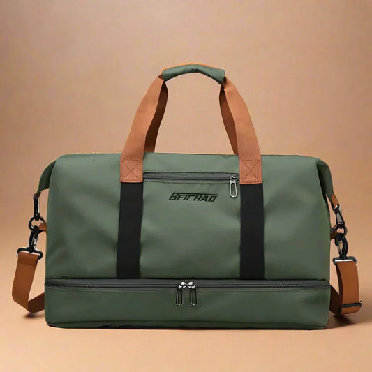 VierraSol | STRIDEGEAR – Bolsa de Deporte Impermeable con Compartimento para Zapatos y Separador Seco-Húmedo