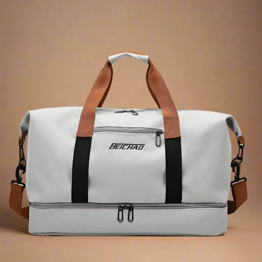 VierraSol | STRIDEGEAR – Bolsa de Deporte Impermeable con Compartimento para Zapatos y Separador Seco-Húmedo