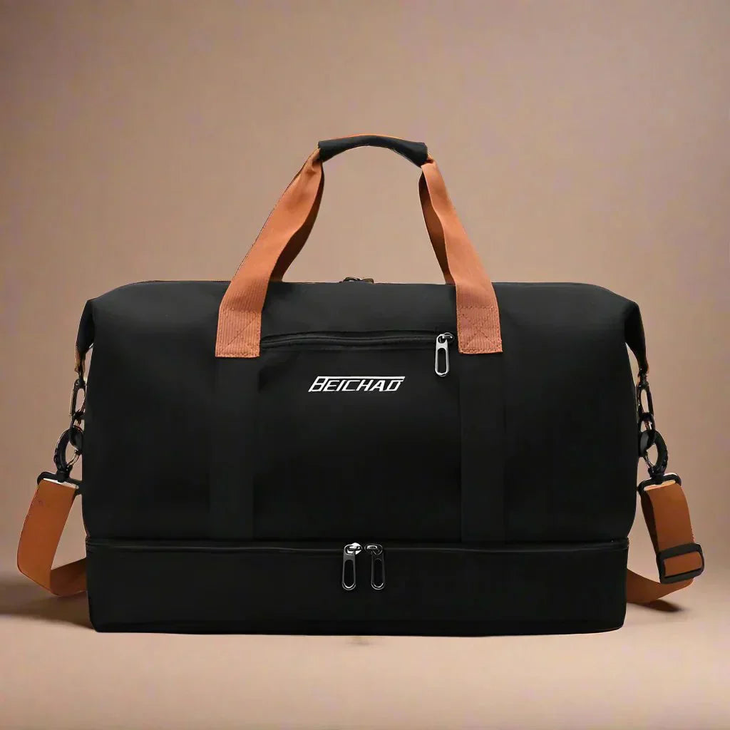 VierraSol | STRIDEGEAR – Bolsa de Deporte Impermeable con Compartimento para Zapatos y Separador Seco-Húmedo