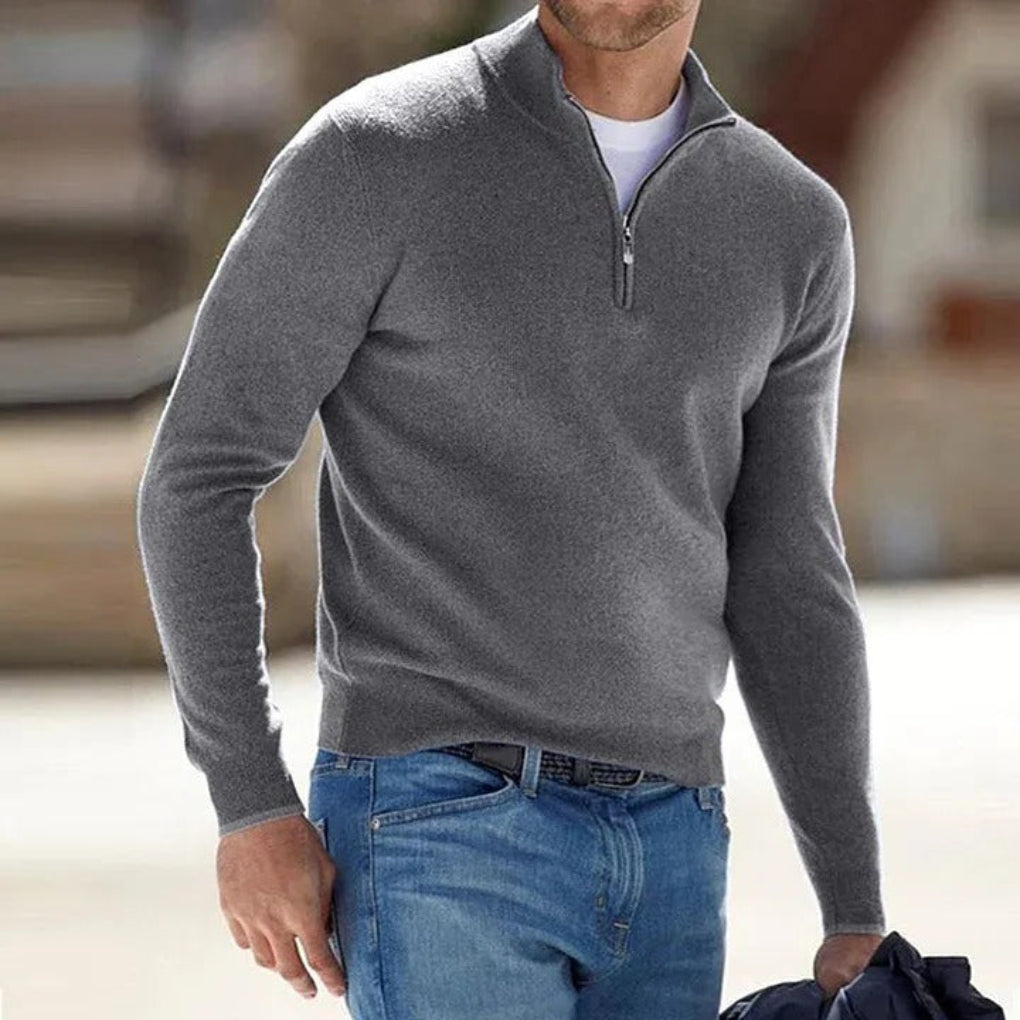 VierraSol | Suéter de punto con cremallera para hombre