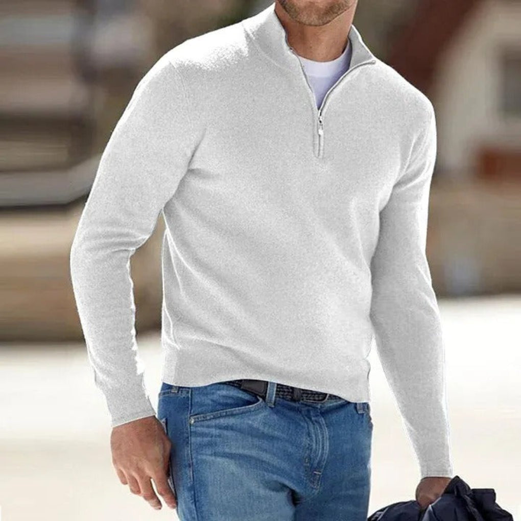 VierraSol | Suéter de punto con cremallera para hombre