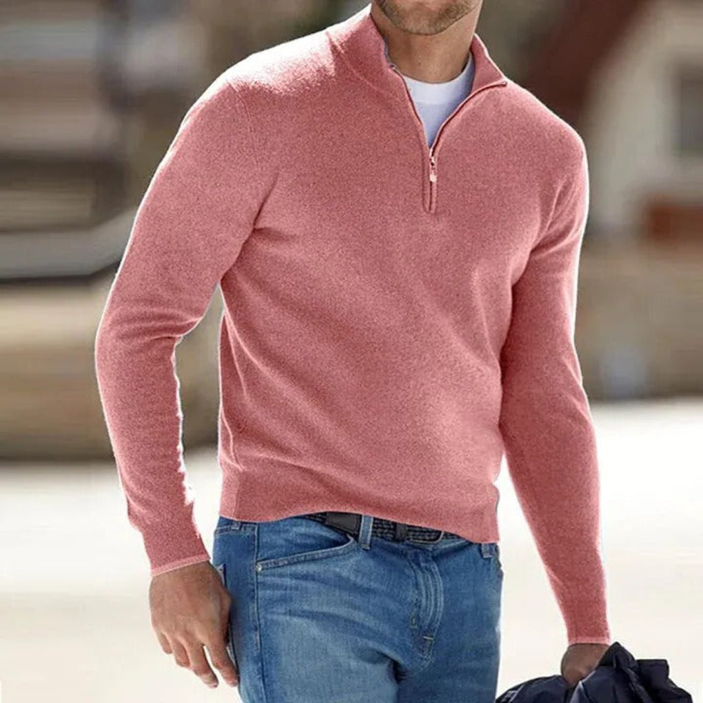 VierraSol | Suéter de punto con cremallera para hombre