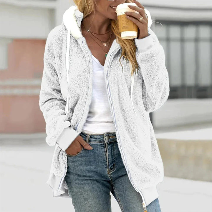 VierraSol | Sudadera con Capucha de Forro Polar para Mujer con Cierre