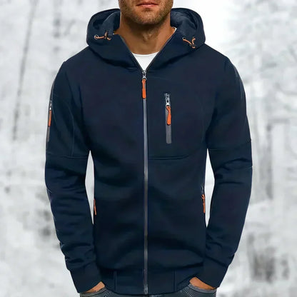 VierraSol | Sudadera con Capucha para Hombre con Bolsillos con Cremallera