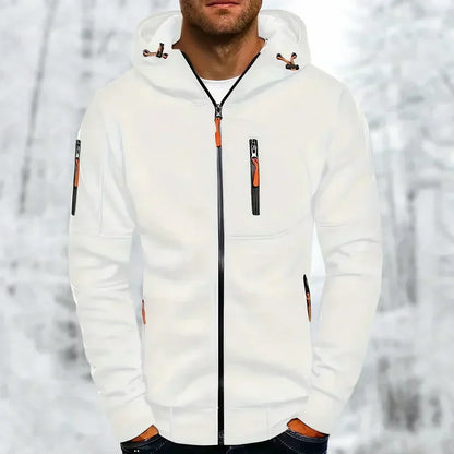 VierraSol | Sudadera con Capucha para Hombre con Bolsillos con Cremallera