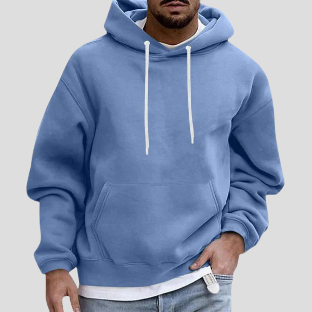 VierraSol | Sudadera de Corte Relajado para Hombre con Bolsillo Canguro