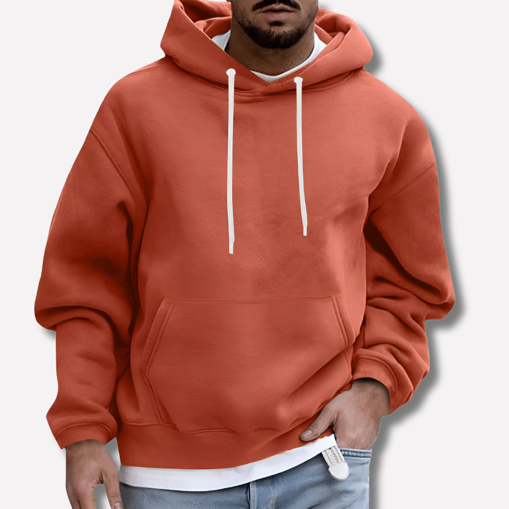 VierraSol | Sudadera de Corte Relajado para Hombre con Bolsillo Canguro