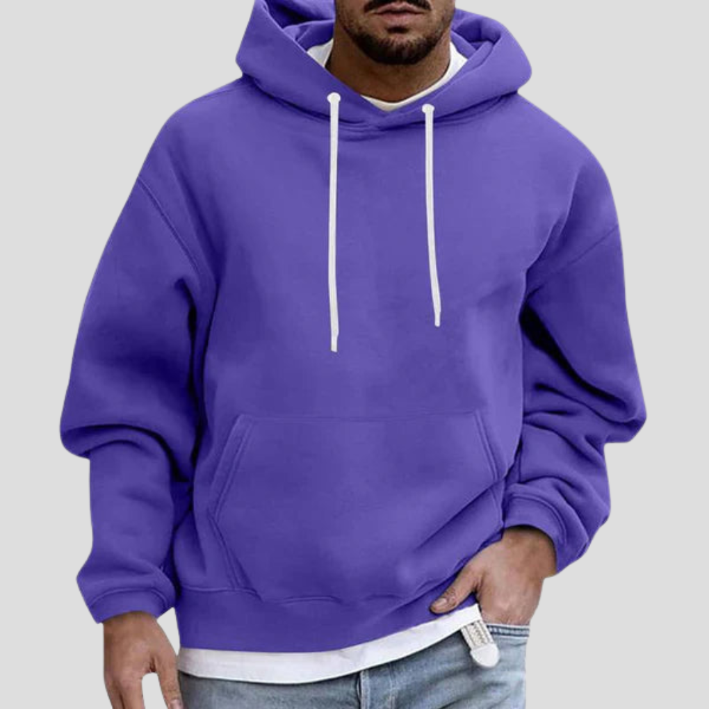VierraSol | Sudadera de Corte Relajado para Hombre con Bolsillo Canguro