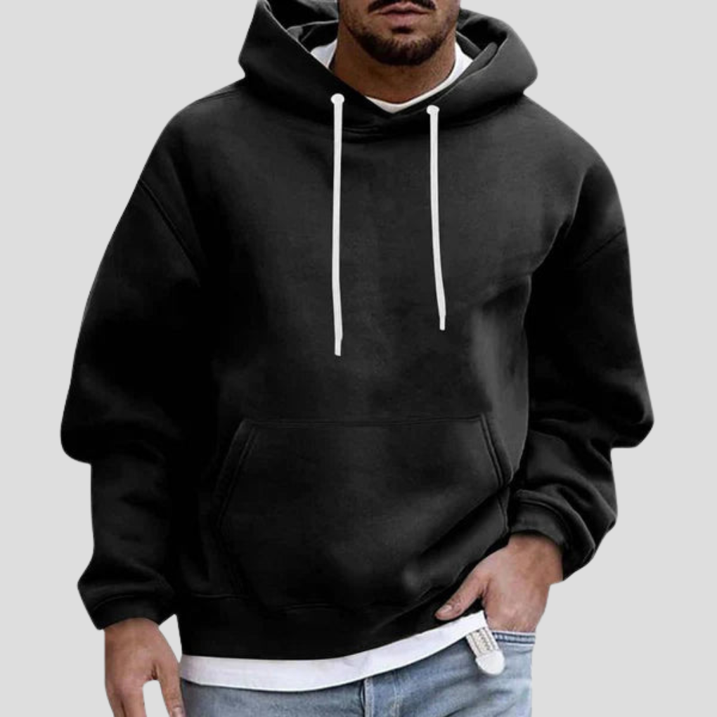 VierraSol | Sudadera de Corte Relajado para Hombre con Bolsillo Canguro