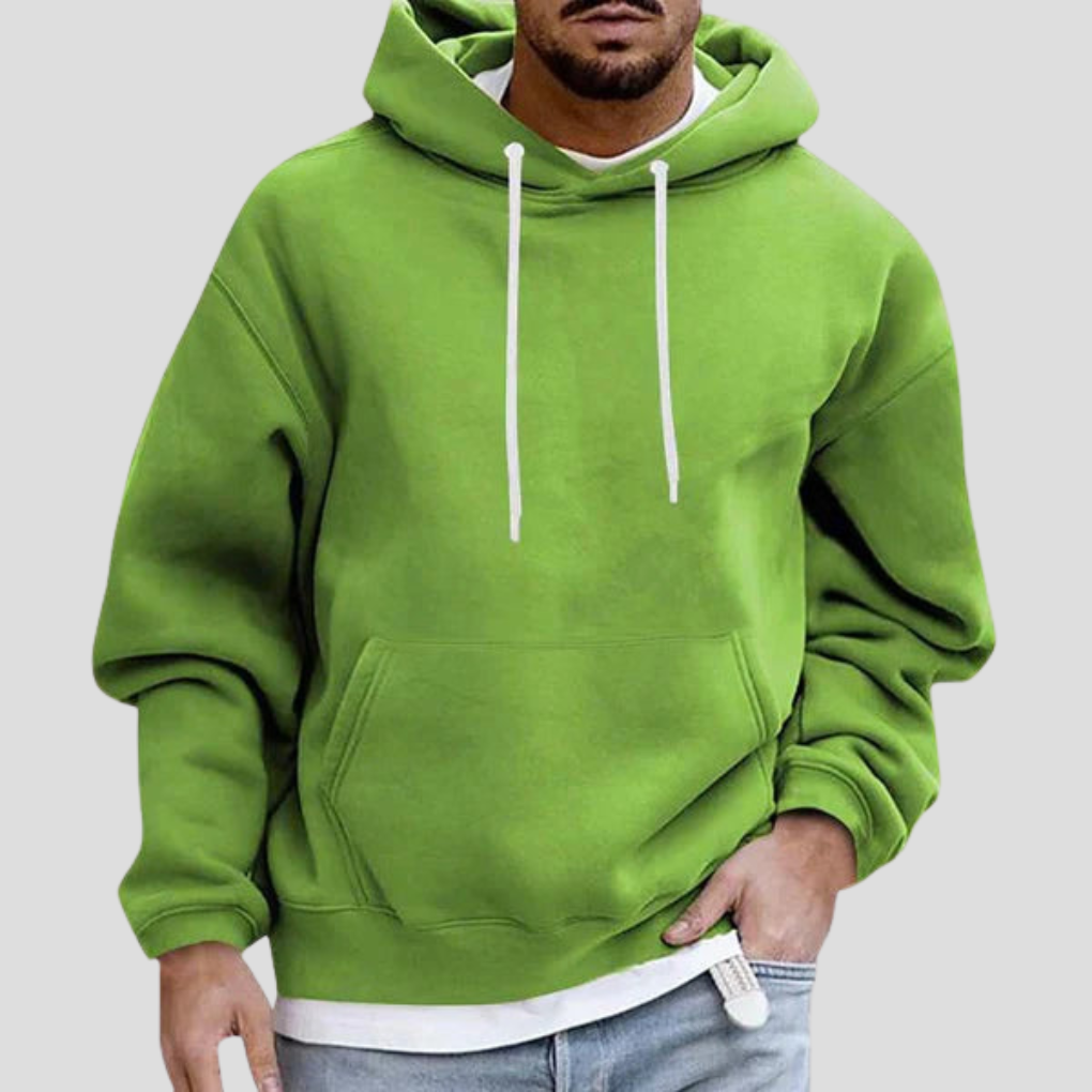 VierraSol | Sudadera de Corte Relajado para Hombre con Bolsillo Canguro