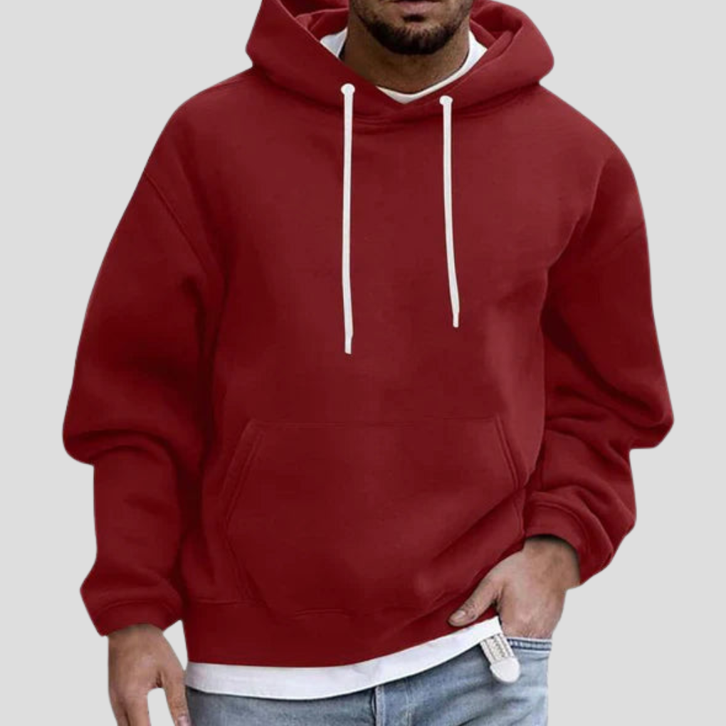 VierraSol | Sudadera de Corte Relajado para Hombre con Bolsillo Canguro