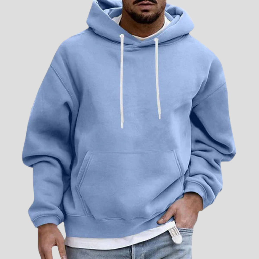 VierraSol | Sudadera de Corte Relajado para Hombre con Bolsillo Canguro