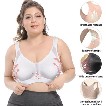 VierraSol | Sujetador Deportivo de Cierre Frontal para Mujeres con Soporte Ajustable
