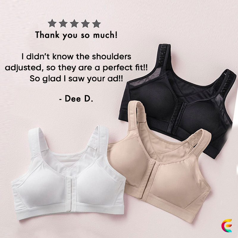VierraSol | Sujetador Deportivo de Cierre Frontal para Mujeres con Soporte Ajustable