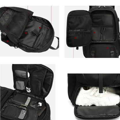 VierraSol | Tech Trek Pro 50-80L – La mochila definitiva con carga USB | Duradera y espaciosa