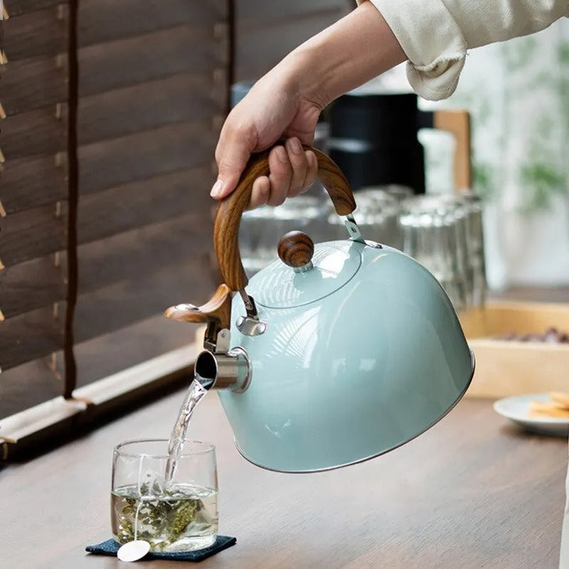 VierraSol | Tetera de Acero Inoxidable Ajustable | Con Silbato | 2.5L/3L