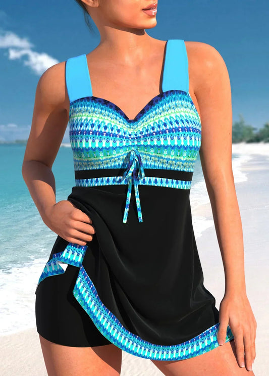 VierraSol | Traje de baño Tankini para mujer con fruncido frontal