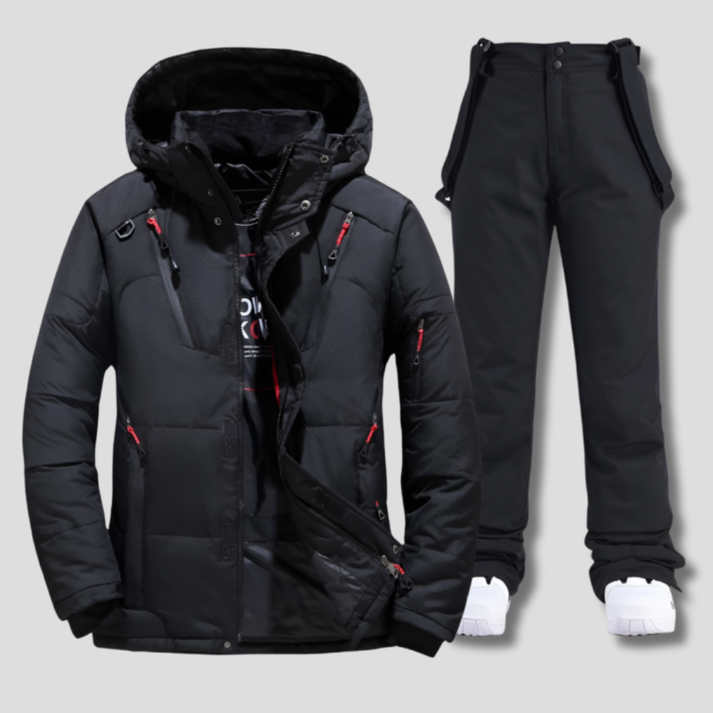 VierraSol | Traje de Esquí para Hombre con Chaqueta con Capucha y Pantalones de Nieve