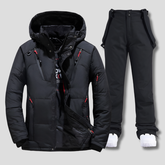 VierraSol | Traje de Esquí para Hombre con Chaqueta con Capucha y Pantalones de Nieve
