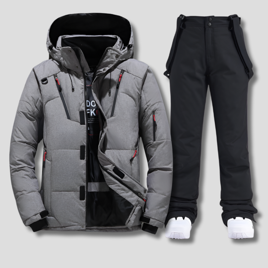 VierraSol | Traje de Esquí para Hombre con Chaqueta con Capucha y Pantalones de Nieve
