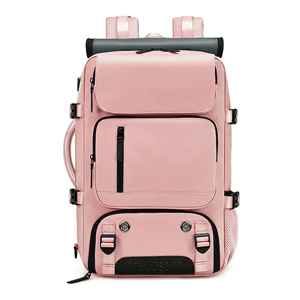 VierraSol | TRAVELMAX Pack – Mochila de Viaje Grande Impermeable con Puerto de Carga USB