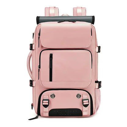 VierraSol | TRAVELMAX Pack – Mochila de Viaje Grande Impermeable con Puerto de Carga USB
