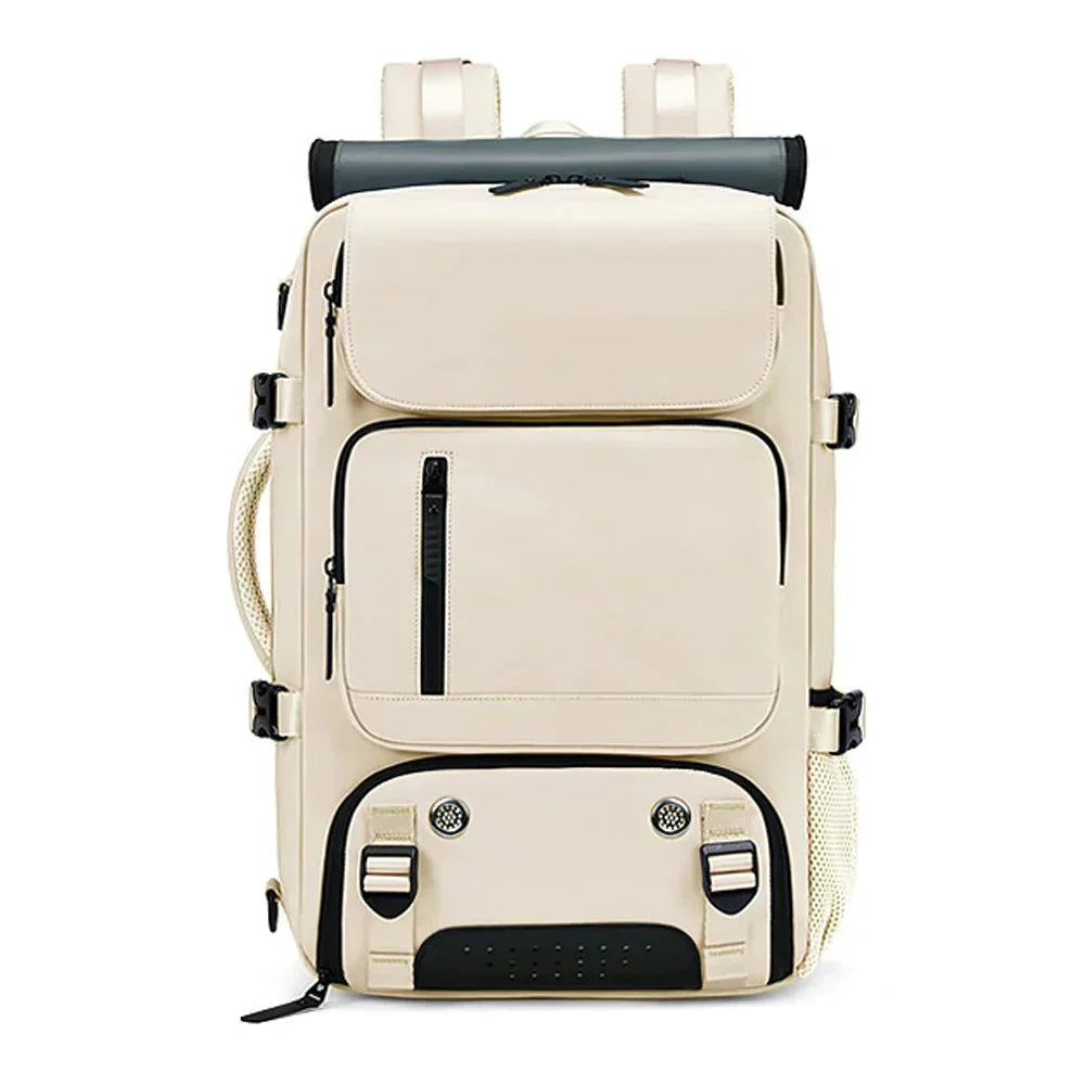 VierraSol | TRAVELMAX Pack – Mochila de Viaje Grande Impermeable con Puerto de Carga USB