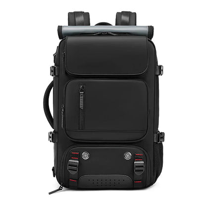 VierraSol | TRAVELMAX Pack – Mochila de Viaje Grande Impermeable con Puerto de Carga USB