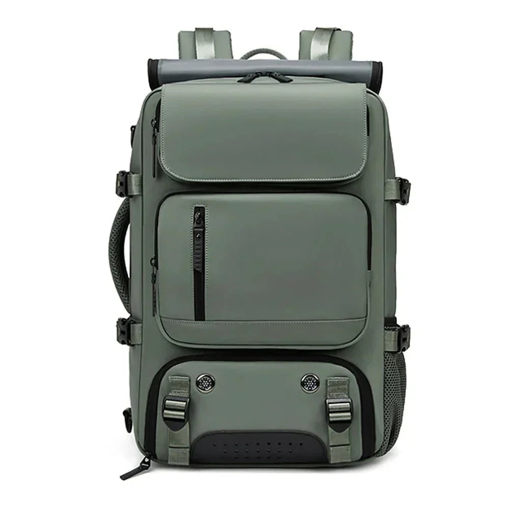 VierraSol | TRAVELMAX Pack – Mochila de Viaje Grande Impermeable con Puerto de Carga USB