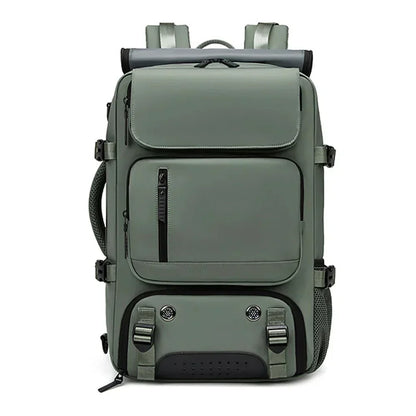 VierraSol | TRAVELMAX Pack – Mochila de Viaje Grande Impermeable con Puerto de Carga USB