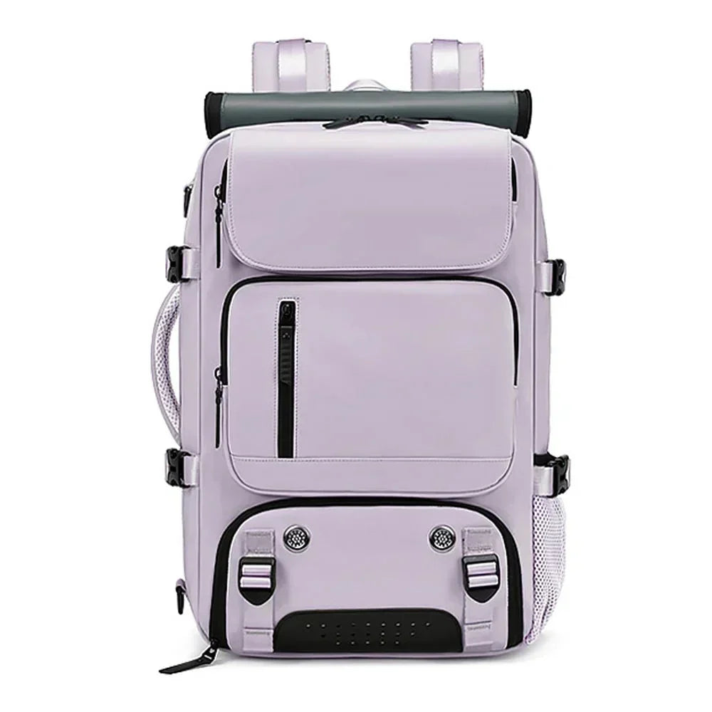 VierraSol | TRAVELMAX Pack – Mochila de Viaje Grande Impermeable con Puerto de Carga USB